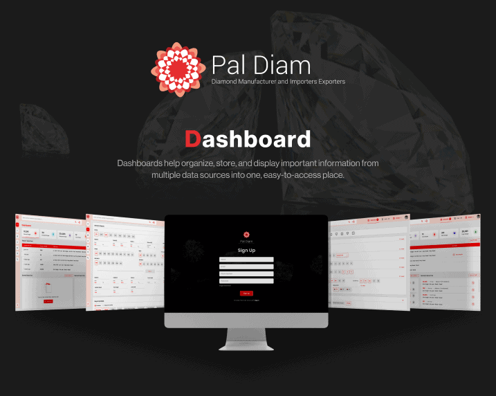 Pal Diamond dashboard portfolio